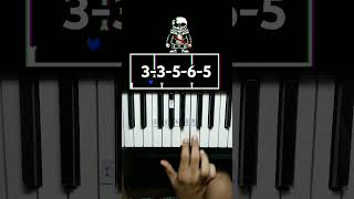 Undertale Last Breath  An Enigmatic Encounter Song Part 2 Piano Tutorial pianotutorial shorts [upl. by Shipman]