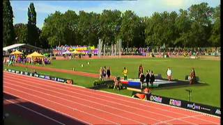 Athletics  mens shot put F41 Medal Ceremony  2013 IPC Athletics World Championships Lyon [upl. by Donelson]