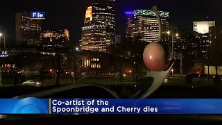 quotSpoonbridge and Cherryquot coartist Claes Oldenburg dies at 93 [upl. by Nilsoj]