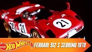 Hot Wheels Elite Ferrari 512 S Sebring 1970  HotWheels [upl. by Naerad]