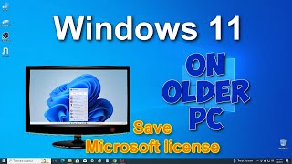 ✨How to Easily Installing Windows 11 On Unsupported Hardware and keep your Microsoft license💯 [upl. by Mettah]