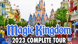 Magic Kingdom 2023  Walkthrough amp Rides at Walt Disney World 4K [upl. by Icam]