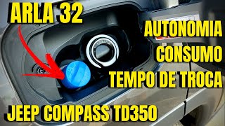 ARLA 32 no Jeep Compass 2022 4x4 TD350 Diesel  Qual a sua função e autonomia [upl. by Nnalyrehs]