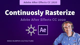 After Effects How To Use Continuously Rasterize for Vector Files [upl. by Bowen124]