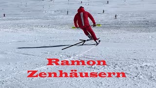 Ramon Zenhäusern practicing Outside Ski Only [upl. by Atenik]