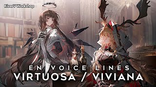 VirtuosaViviana EN Voice Lines  Arknights明日方舟 ヴィルトゥオーサヴィヴィアナ 英語ボイス集 [upl. by Fasa]