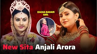 Anjali Arora in Ramayana  Anjali Arora as Sita Maa 😱  Roast Video Kacha Badam Girl [upl. by Ettevol]