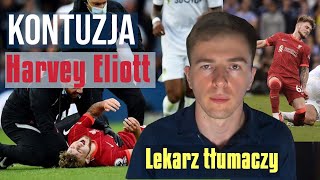 Harvey Elliott faul  kontuzja w meczu z leeds lekarz tłumaczy [upl. by Leverick]