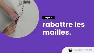 Comment terminer un tricot et rabattre les mailles   Apprendre à tricoter facilement [upl. by Geerts]