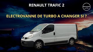 RENAULT TRAFIC 2 ELECTROVANNE DE TURBO A CHANGER SI [upl. by Weatherley]