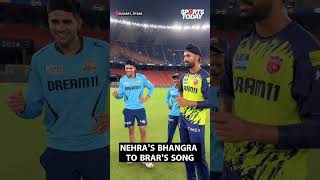 Harpreet Brar sings popular Punjabi song Ashish Nehras unmissable bhangra  Sports Today [upl. by Thaddeus]