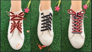 15 Cách Buộc Dây Giày Cực Đẹp  Creative Ways to fasten Shoelaces [upl. by Leahcin]