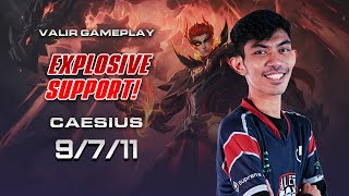 Gameplay Valir by AECaesius  Explosive Support  Mobile Legends Indonesia [upl. by Hamel254]