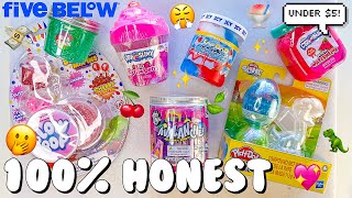 Store Bought Slimes Review 💖 Are these new Five Below slimes worth it for under 5 [upl. by Missie]