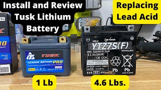 Replacing a Lead Acid Battery on a Yamaha WR 450F or YZ 450 with the Tusk Lithium Pro [upl. by Iilek491]