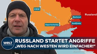 PUTINS KRIEG Offensive auf Schlüsselposition Russland versucht Bollwerk der Ukraine zu knacken [upl. by Gemini]