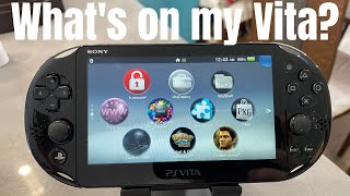 Whats On My PS Vita Games Homebrew and More [upl. by Nowaj]