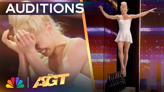 Ballerina Ashlee Montague Balances On GLASS BOTTLES  Auditions  AGT 2024 [upl. by Lyn]