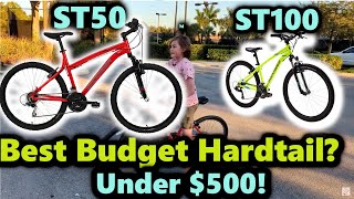 Rockrider ST50 VS ST100 Best Budget Hardtail MTBs [upl. by Tonye]