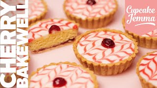 Cherry Bakewell Tart Recipe  Cupcake Jemma [upl. by Charleen355]