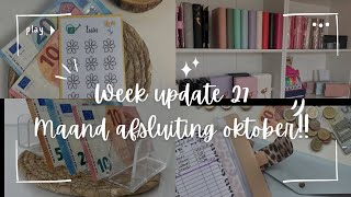 Cashstuffing Maand afsluiting oktober En week update [upl. by Anneis657]