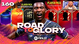 FUTURE STARS Reunion SBC amp My highest rated RED PICK so far FIFA 22 Road to Glory 160 [upl. by Ennovihc]