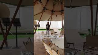 Safari Tent Tipi Use For Outdoor Party Gathering [upl. by Intirb]