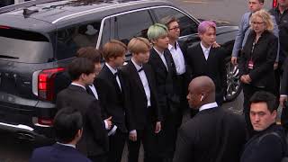 BTS Arriving To The Red Carpet  2019 GRAMMYs [upl. by Haret718]