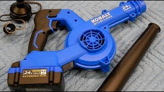 Kobalt 24volt Max Compact Jobsite Blower KJB 124B03 [upl. by Tamma]