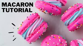 How to Make Macarons  Italian Method Tutorial [upl. by Idnib]