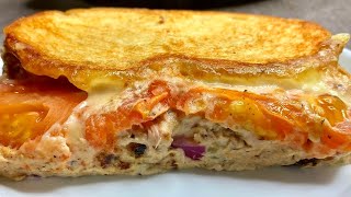 The Best Tuna Melt Sandwich Recipe  Easy Cheesy Tuna Melt [upl. by Justinn]