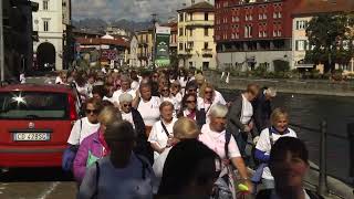 Omegna ha ospitato lannuale Caminata Rosa della Lilt [upl. by Enirroc126]