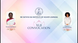 42nd Convocation of Sri Sathya Sai Institute of Higher Learning  Nov 22 2023  Prasanthi Nilayam [upl. by Bonucci46]