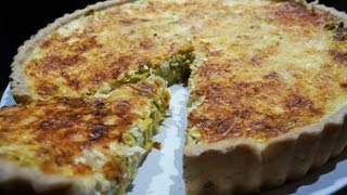 Recette de cuisine  Quiche 100 maison poireaux curry [upl. by Ackerley]