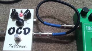 Overdrive Pedal Shootout Fulltone OCD Vs Ibanez Ts808 [upl. by Austen]