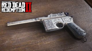 RED DEAD REDEMPTION 2  MAUSER PISTOL Weapons Customization amp Showcase [upl. by Amein]