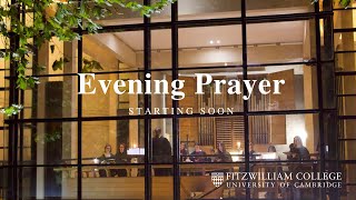 3 Nov 2024 Live Sung Evening Prayer Fitzwilliam Chapel [upl. by Kizzee217]