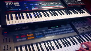 The Roland JX8P and JX3P doing serious harm to grumpy moods [upl. by Adiraf]