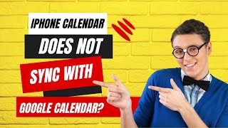 iPhone Calendar Does Not Sync With Google Calendar [upl. by Suolevram]