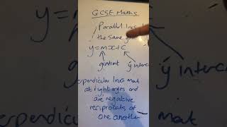 GCSE 91 Maths Revisiting Parallel and Perpendicular Lines maths mathematics gcse algebra skol [upl. by Bennion]