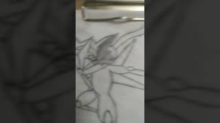 Greninja Pokémon drawing pokémondrawingshorts [upl. by Leonanie966]