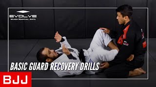 BJJ 7 Basic Guard Recovery Drills  Evolve University [upl. by Cad]