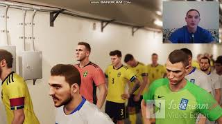 Grekland  Sverige PES 2021 my reactions and comments [upl. by Ailimat]