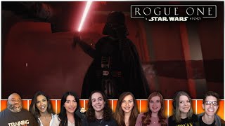 BEST DARTH VADER HALLWAY SCENE Movie Reactions  Rogue One A Star Wars Story 2016 [upl. by Phyllys214]