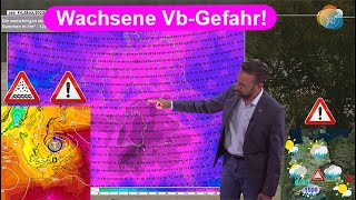 Wachsende VbGefahr Zu viel Regen mit Hochwassergefahr im August Wettervorhersage 2907060823 [upl. by Enneirb216]