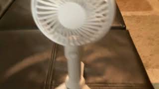 Mainstays FL801W Mini Rechargeable Fan [upl. by Nowtna]