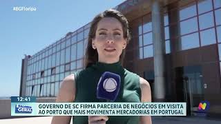 Governo de SC fecha parceria em visita ao Porto de Sines em Portugal [upl. by Hurwit]