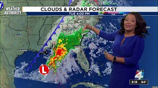 Meteorologist Jenese Harris predicts a storm midweek followed by cooler than average temperatures [upl. by Rowney]