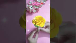 How to Make a Beautiful Paper Rose🌹 Easy DIY Rose Flower 💐 Made by JaasrWorld diy paperflower [upl. by Castle693]