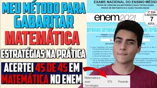 COMO GABARITAR MATEMÁTICA no Enem  MACETES e TÉCNICAS na prática [upl. by Yrennalf259]